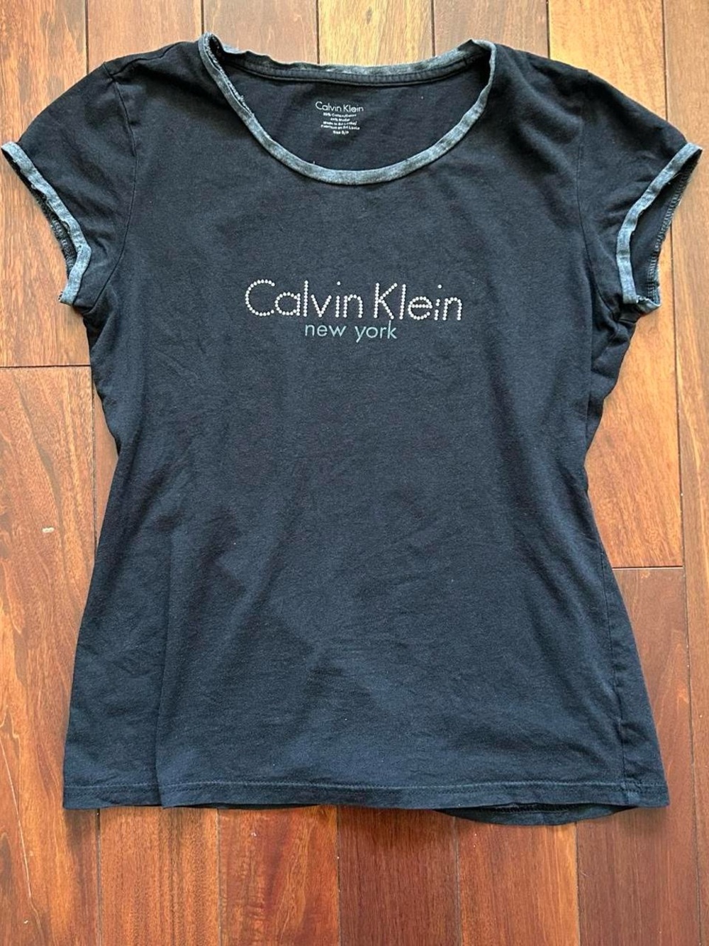 Calvin Klein Black Logo Tee (Size S)